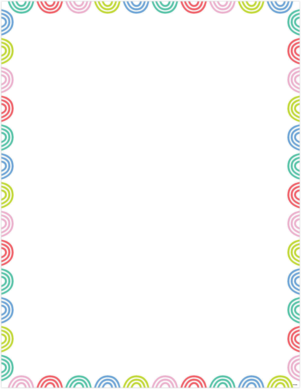 Rainbow Doodles Blank Chart