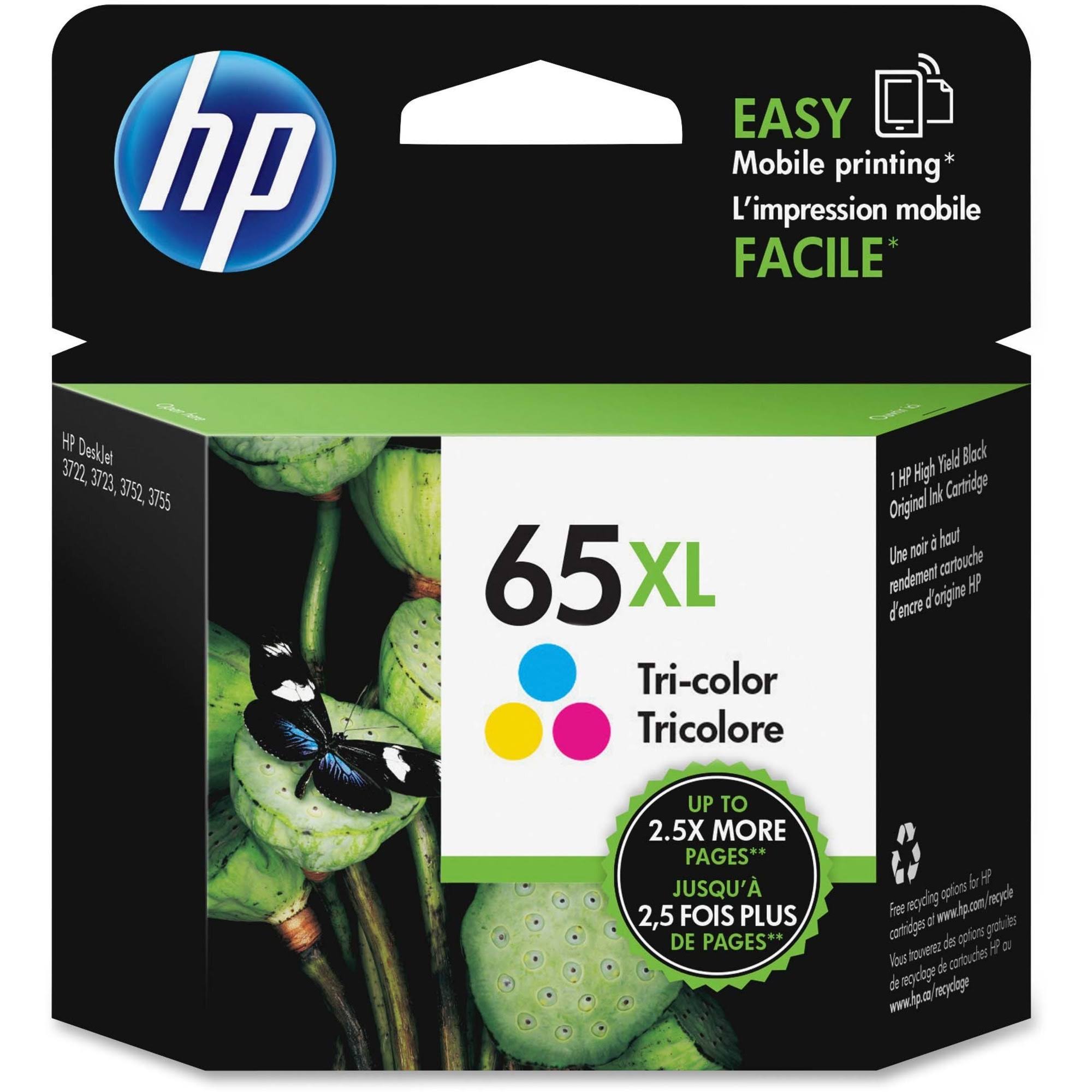 HP N9K03AN 65XL High Yield Original Ink Cartridge - Tri-color
