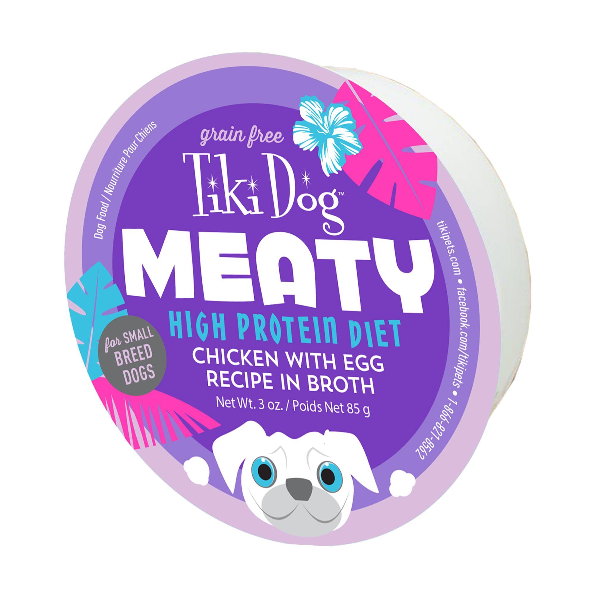 Tiki Dog Meaty Chicken with Egg Recipe for Dogs