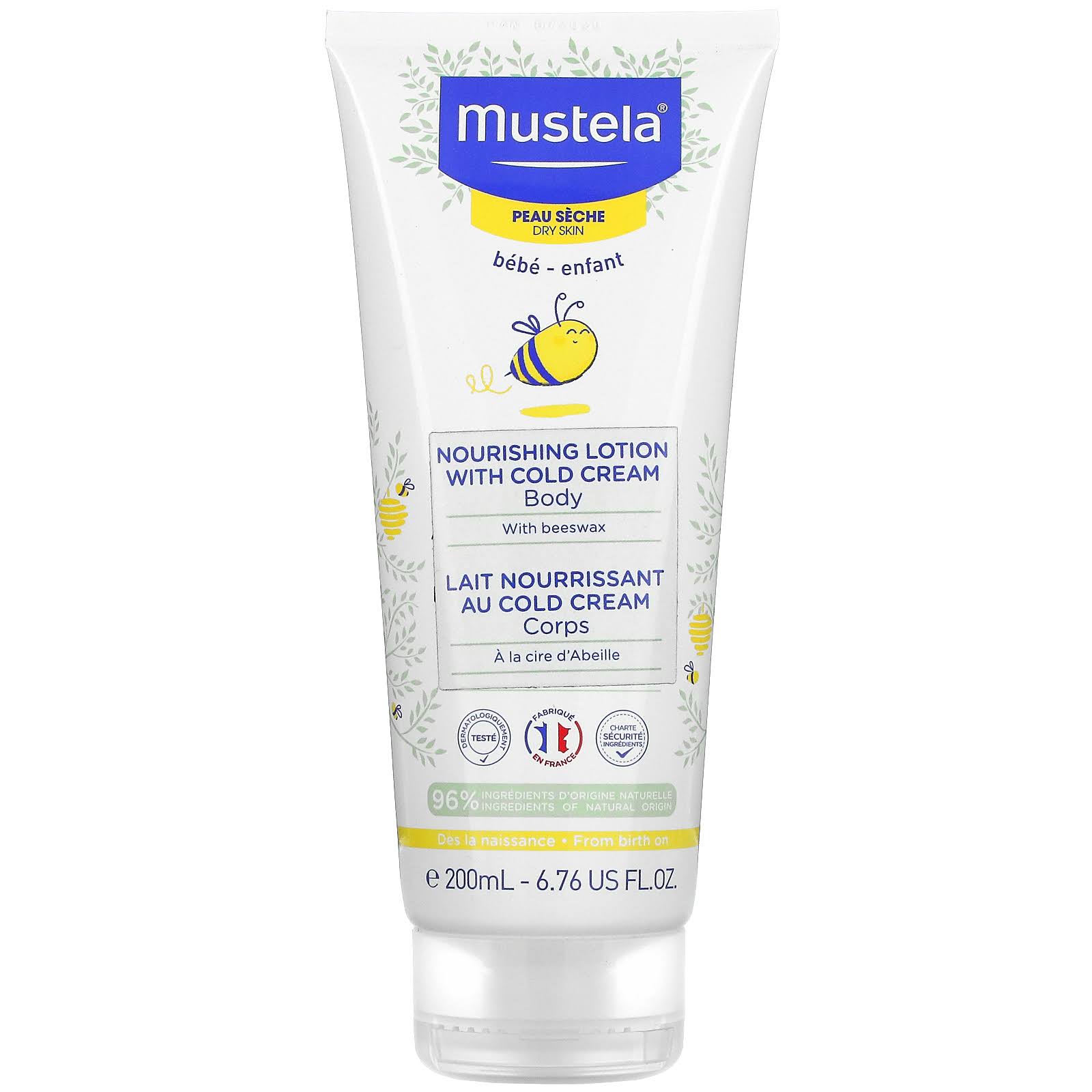 Mustela Nourishing Body Lotion With Cold Cream - For Dry Skin - 200ml