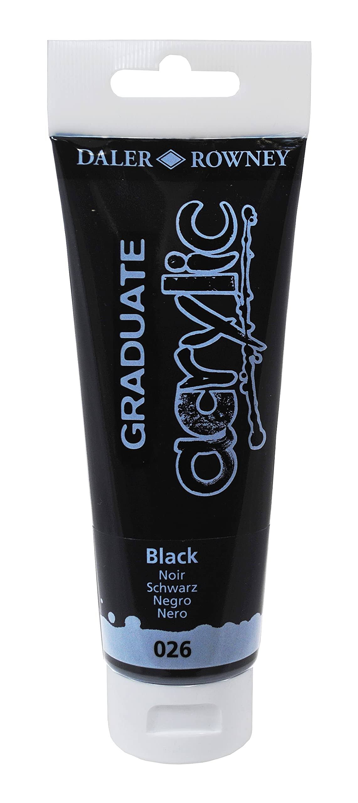 Daler Rowney Graduate Acrylic Black 120ml