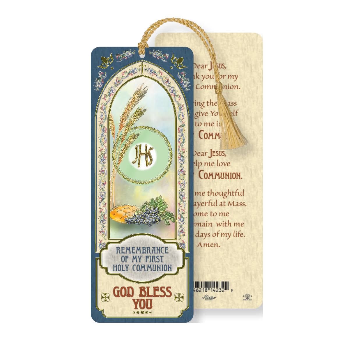 First Communion Bookmark - Imported from Italy