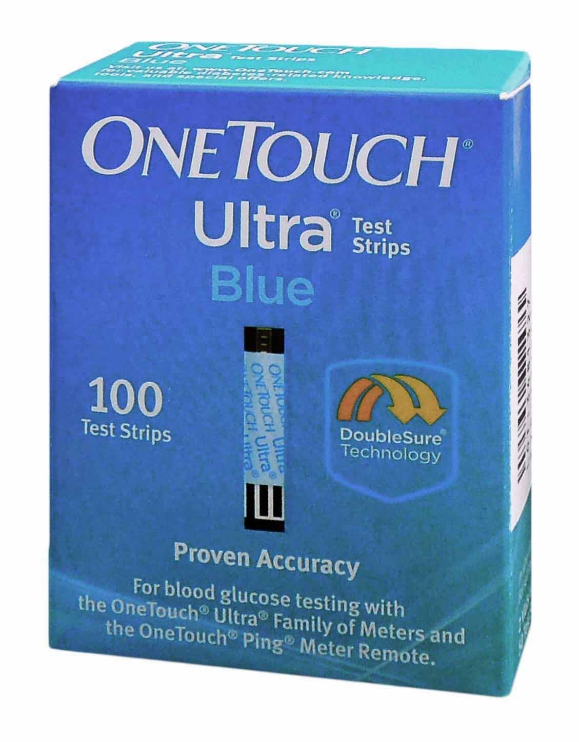 One Touch Ultra Test Strips - Blue, 100 Strips