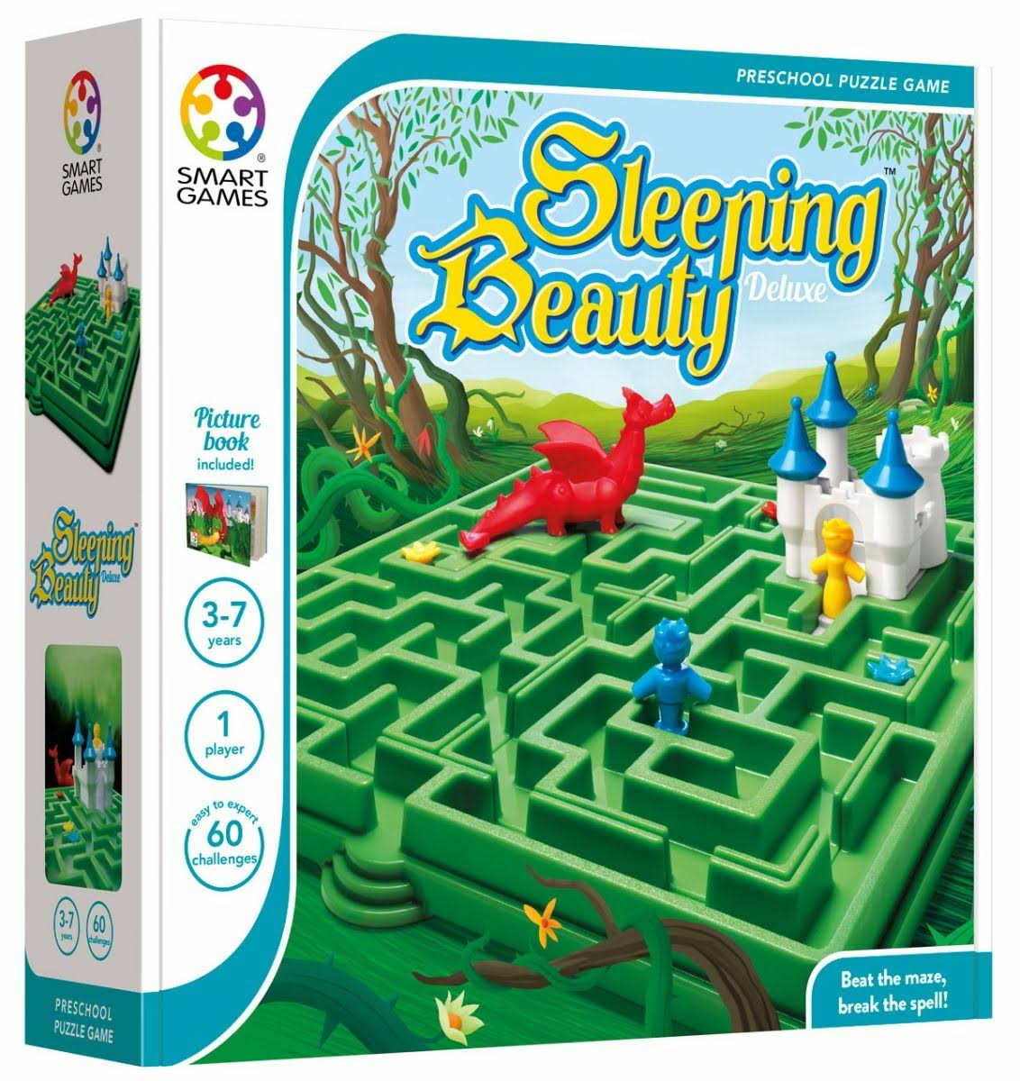 SmartGames Sleeping Beauty Board Game, A Preschool Puzzle Game and