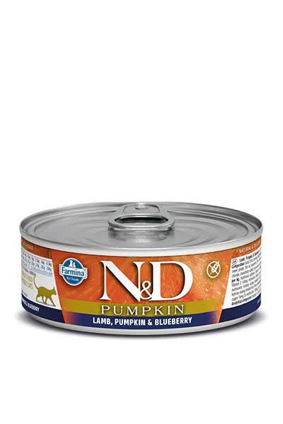 Farmina N and D Cat Canned - Pumpkin Lamb and Blueberry, 80g