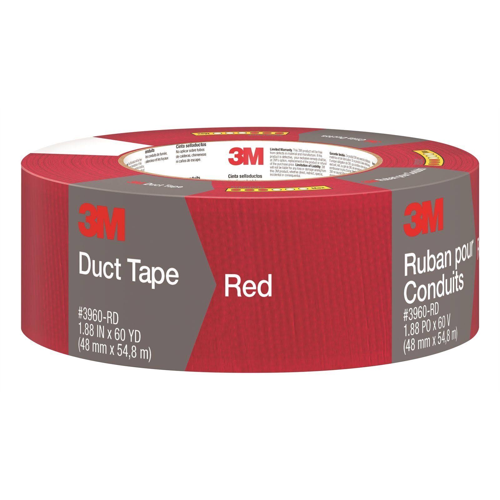 Scotch Duct Tape - Red, 1.88" x 60yds