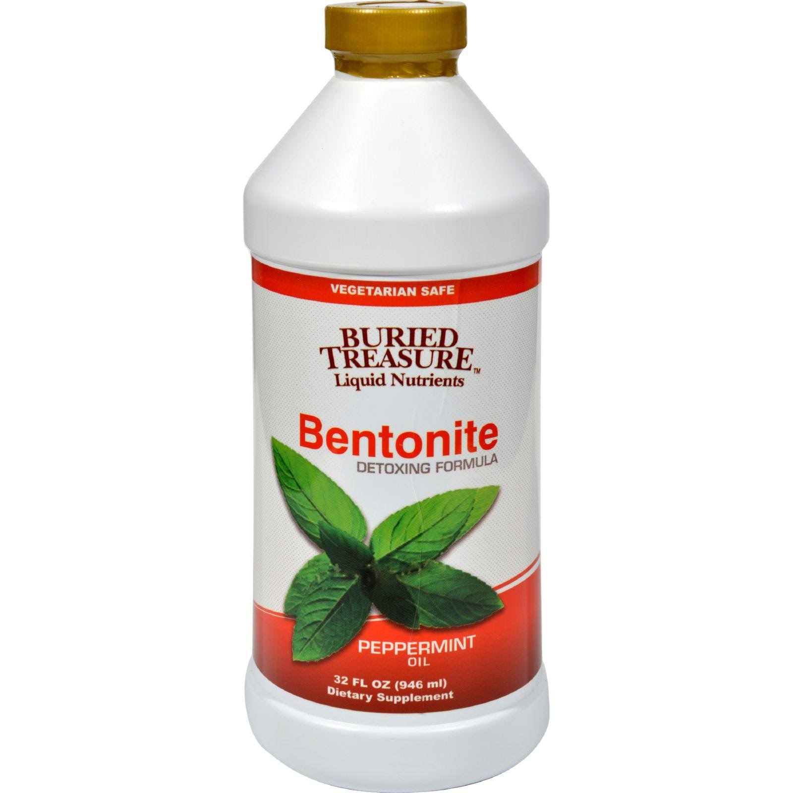 Buried Treasure Bentonite Detoxing Supplement Formula - Peppermint Oil, 32oz