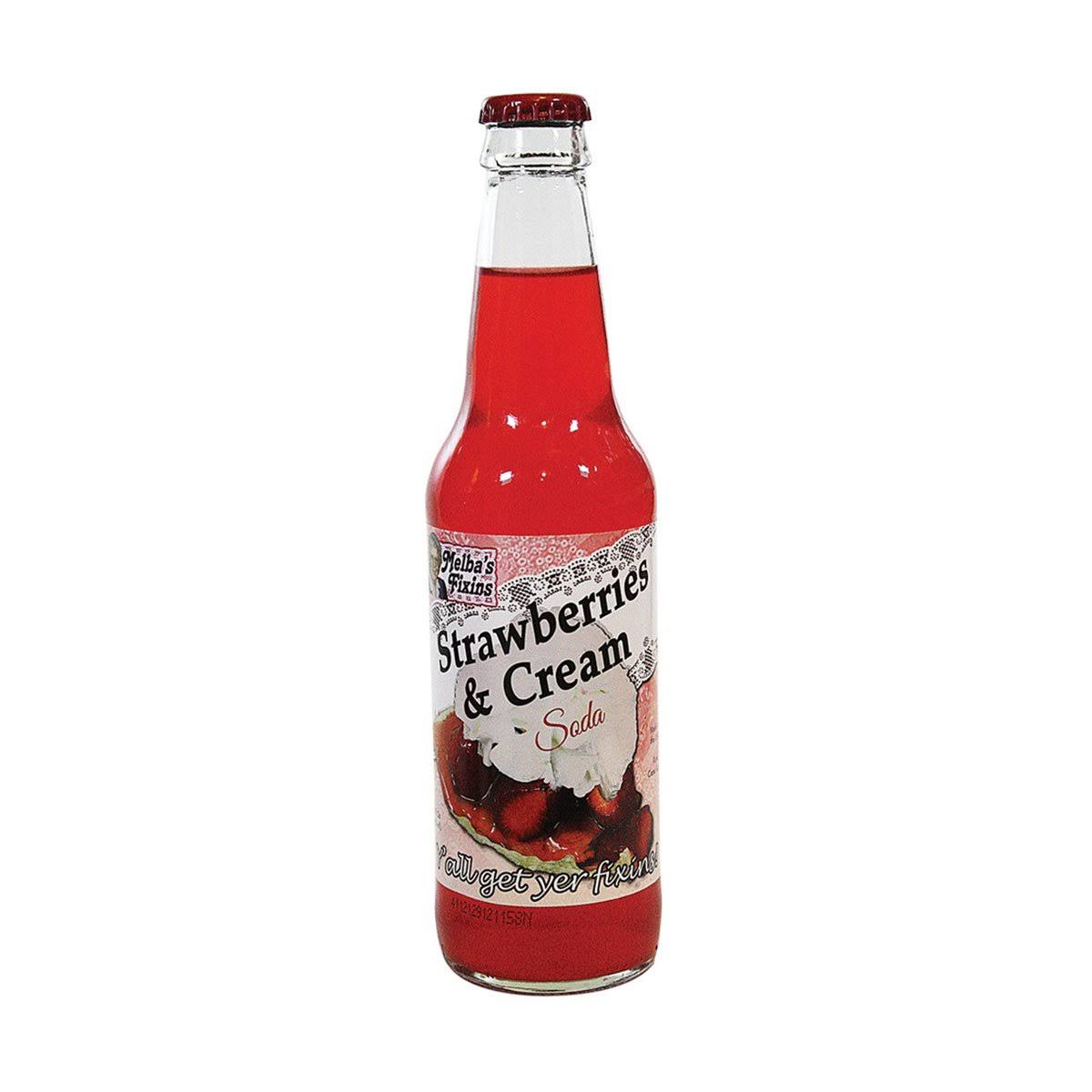 Melba's Fixins Strawberry Soda - 12 fl oz bottle