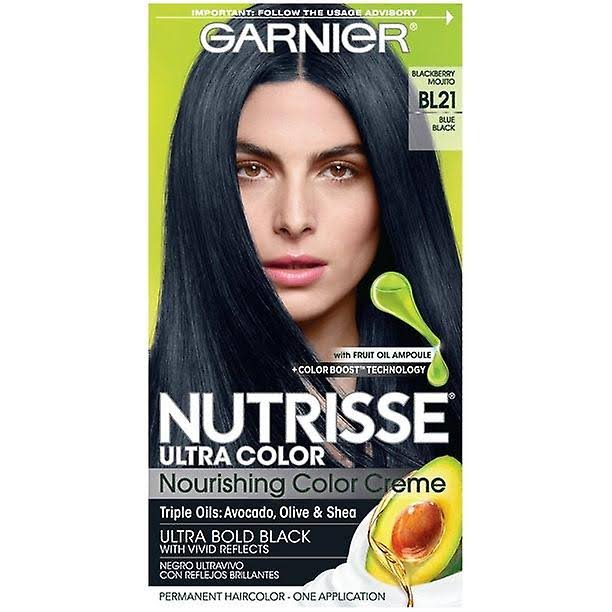 Garnier Nutrisse Ultra Color Nourishing Hair Color Creme - BL21 Blue Black