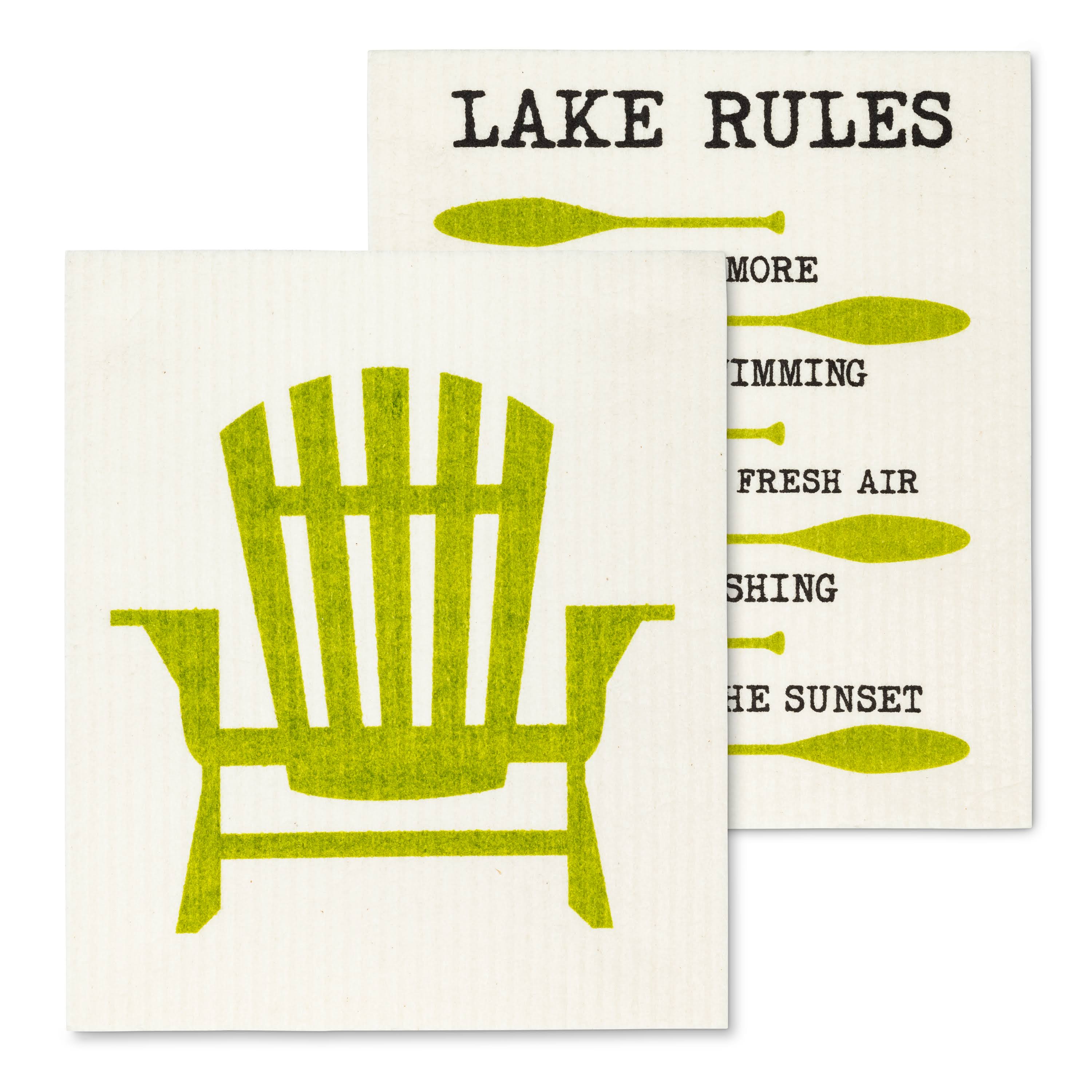 Abbott Collection S 2 Chair Rules Dish Cloth 6 5x8 L