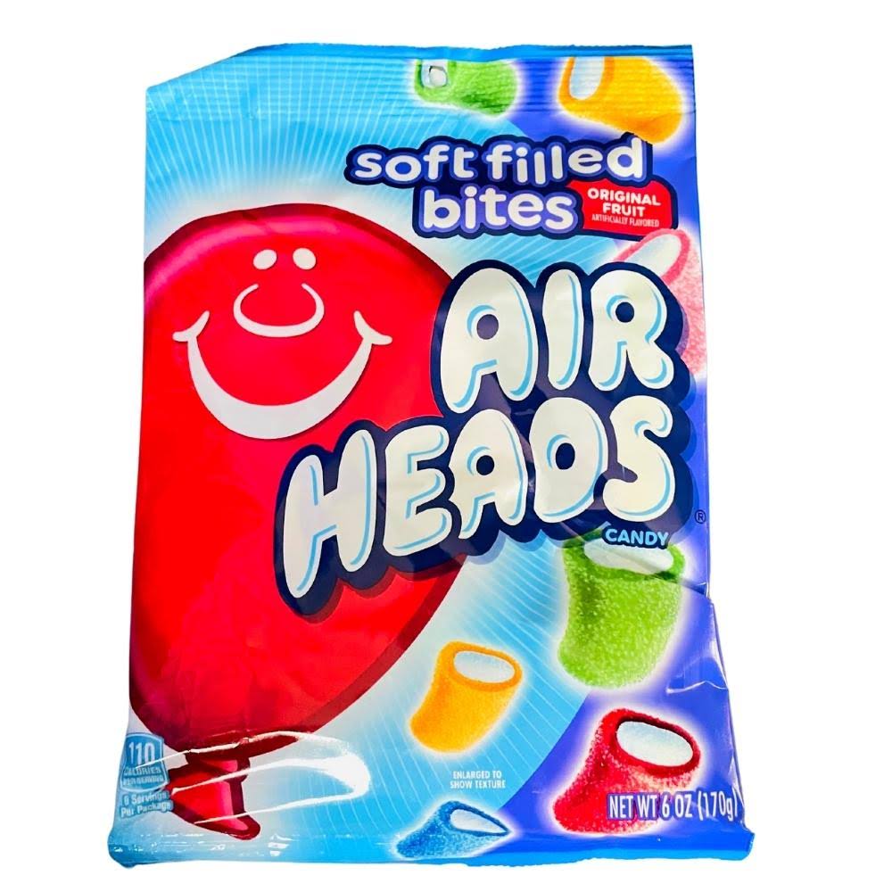 Air Heads Soft Filled Bites - 170g, 6 Sweetly Sour Flavors