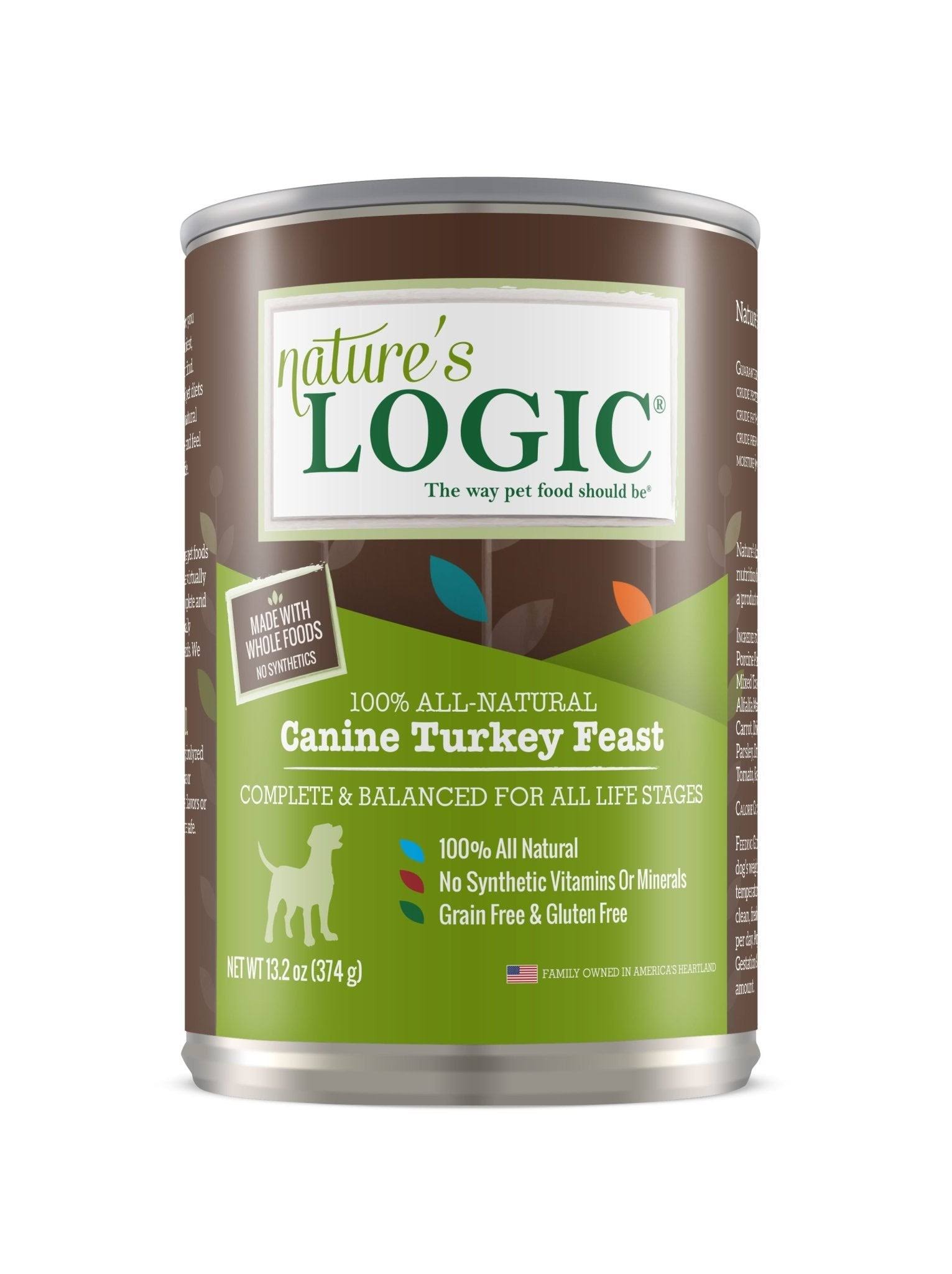 Nature's Logic Canned Dog Food - Canine Turkey Feast