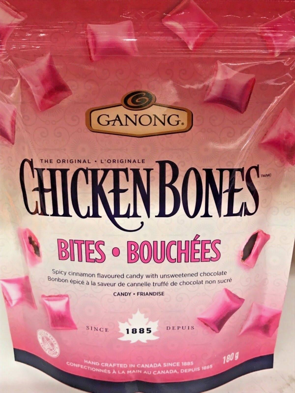 Chicken Bones Canadian Candy Chocolate Cinnamon Shell Ganong from Canada
