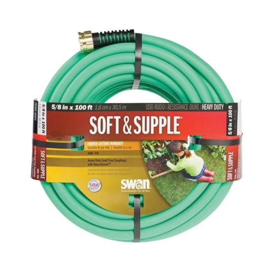 Swan Soft & Supple Premium Hose - Green, 100ft, 5.8in