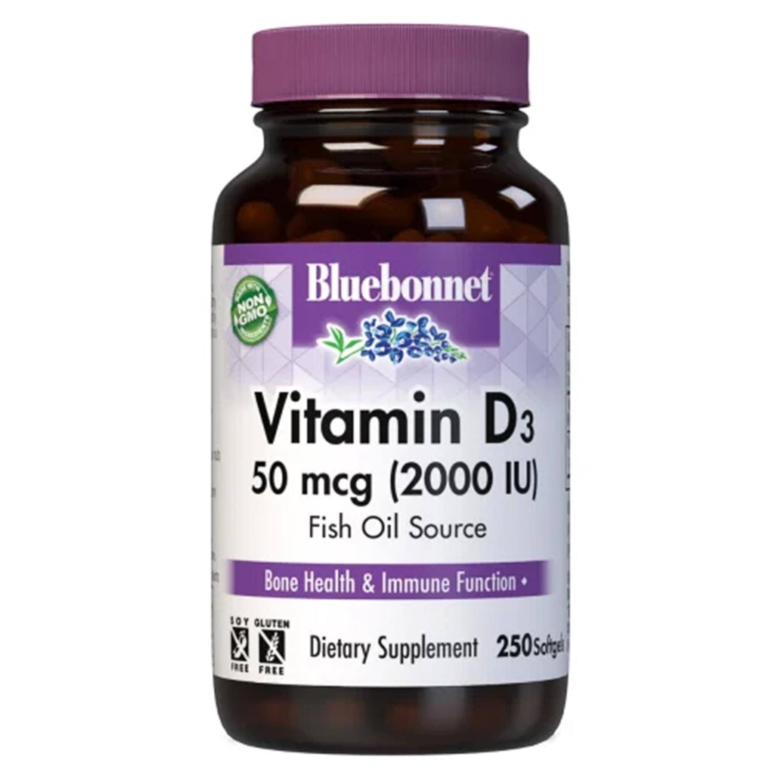 Bluebonnet Vitamin D3 2000 IU - 250 Softgels