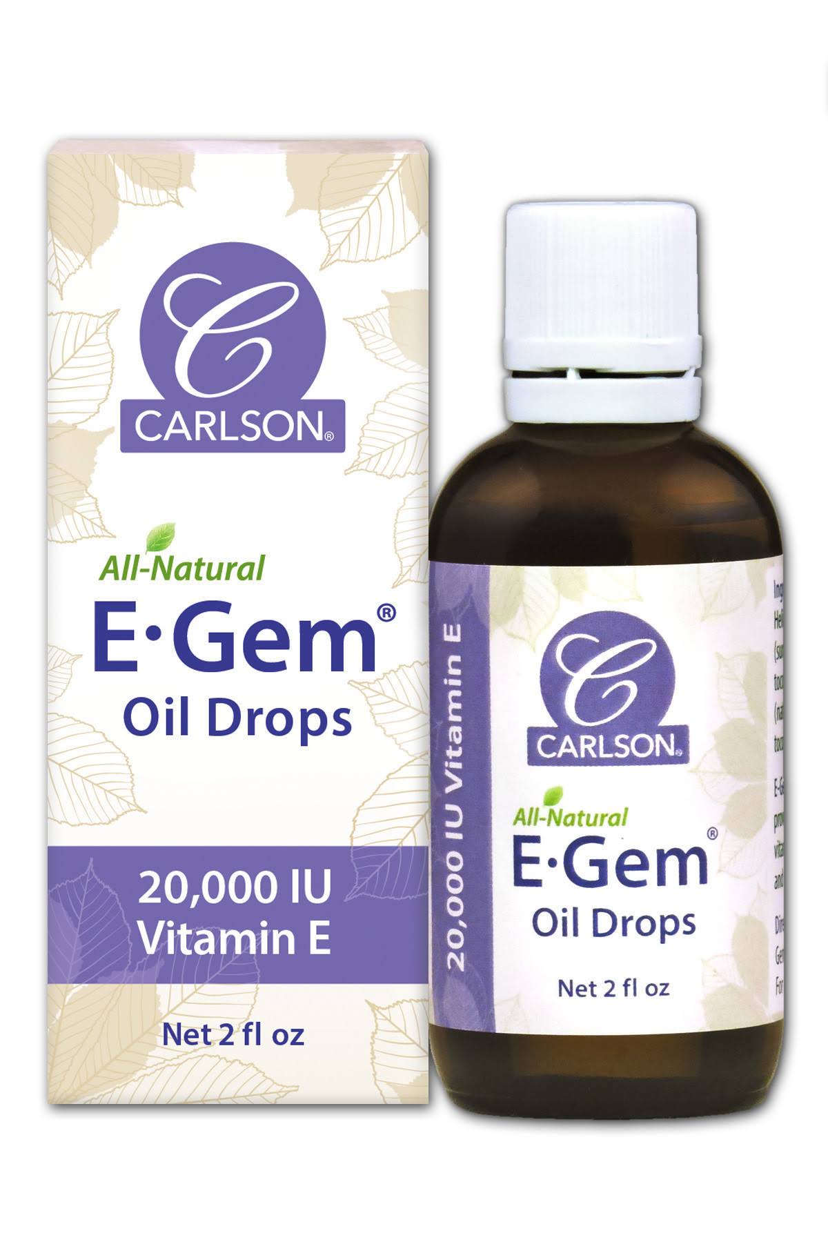 Carlson Laboratories E Gem Oil Drops - 2oz