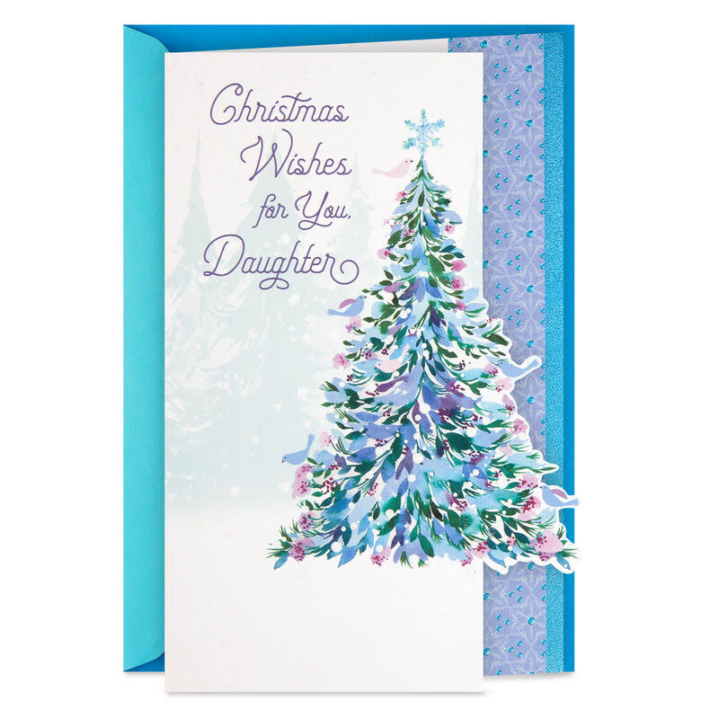 Hallmark Christmas Card, Christmas Wishes for My Daughter Christmas Card