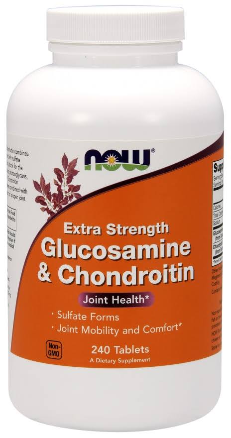 Now Foods Extra Strength Glucosamine & Chondroitin Tablets - x240