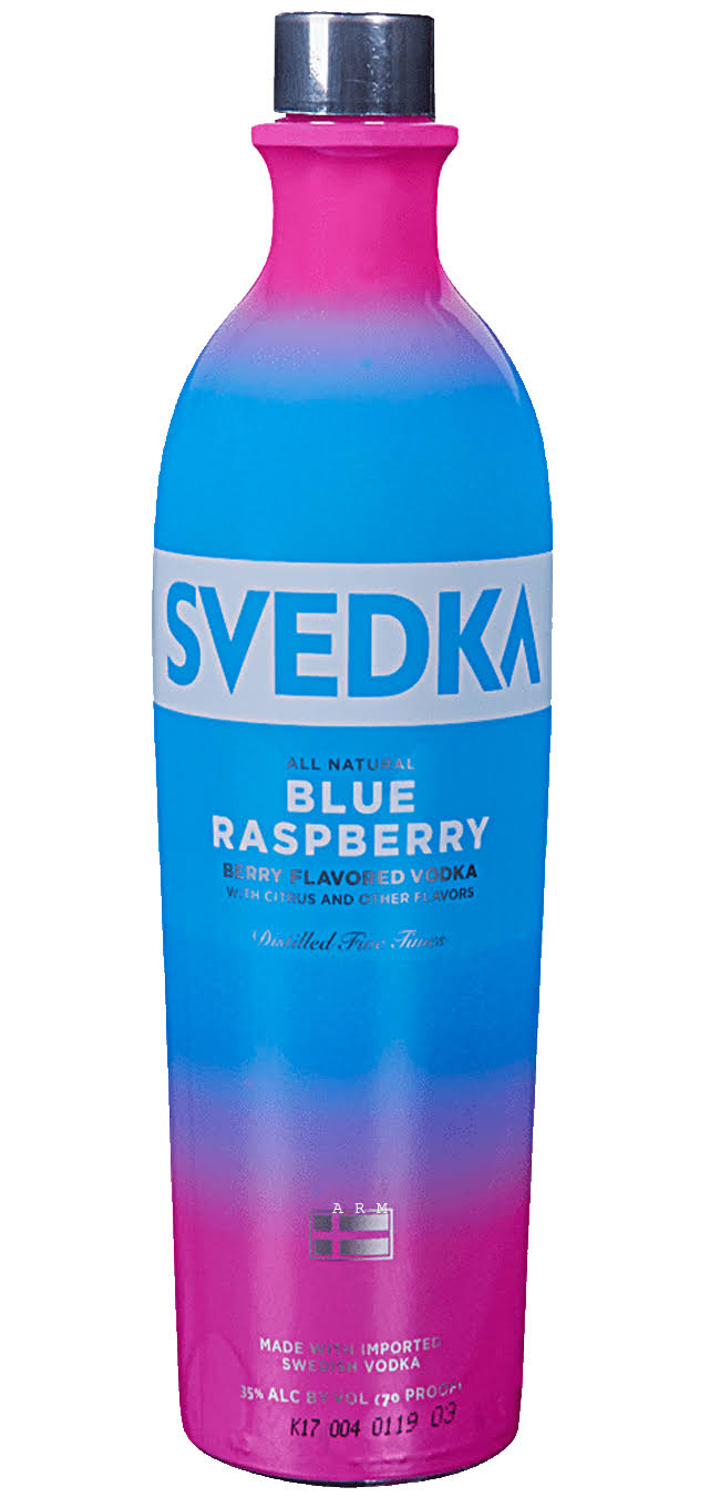 Svedka Vodka, Blue Raspberry - 750 ml