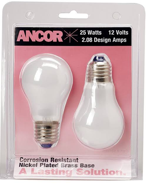 Ancor Marine Grade Electrical Light Bulb - 12V, 25W, 2.08A