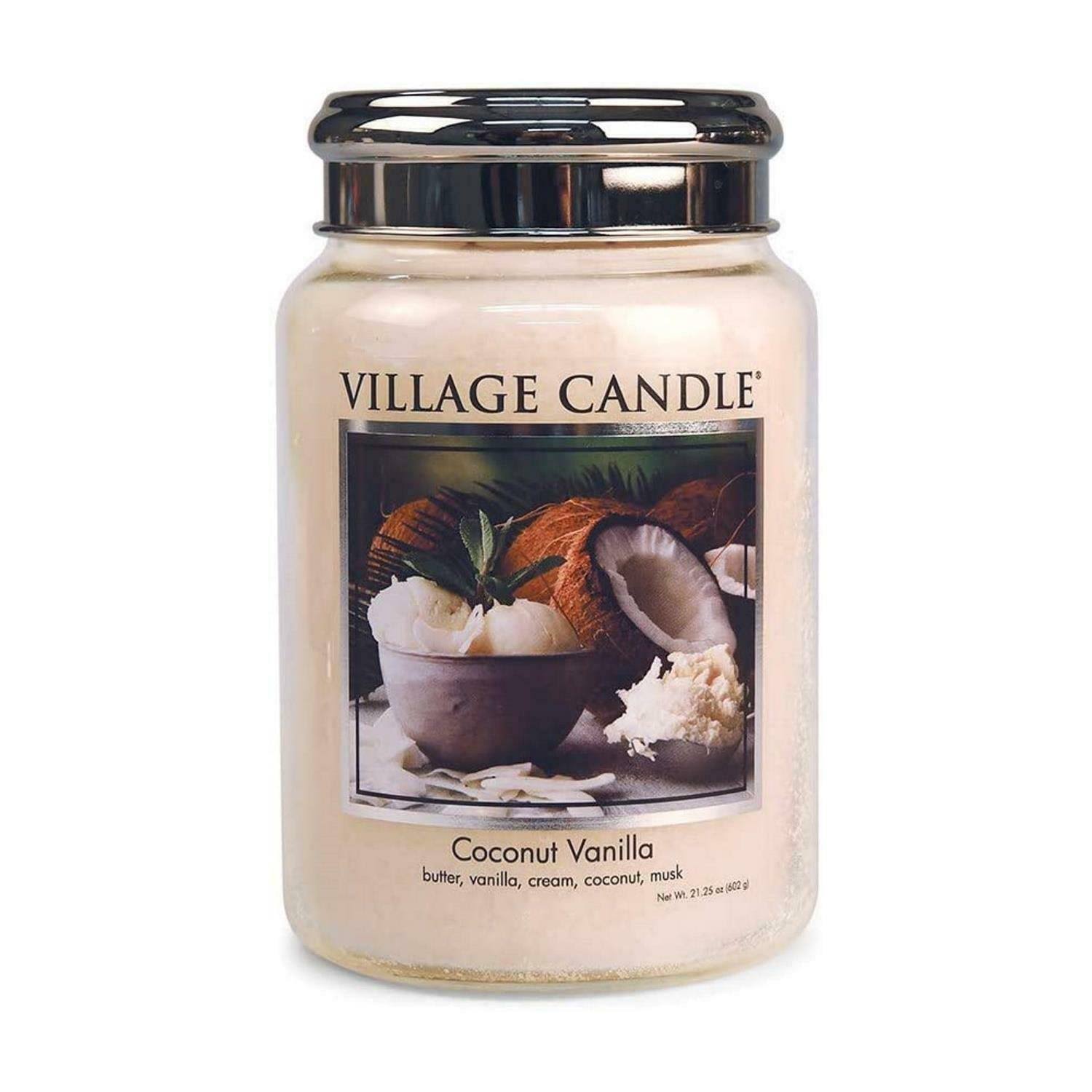 Village Candle Coconut Vanilla Large Jar Candle