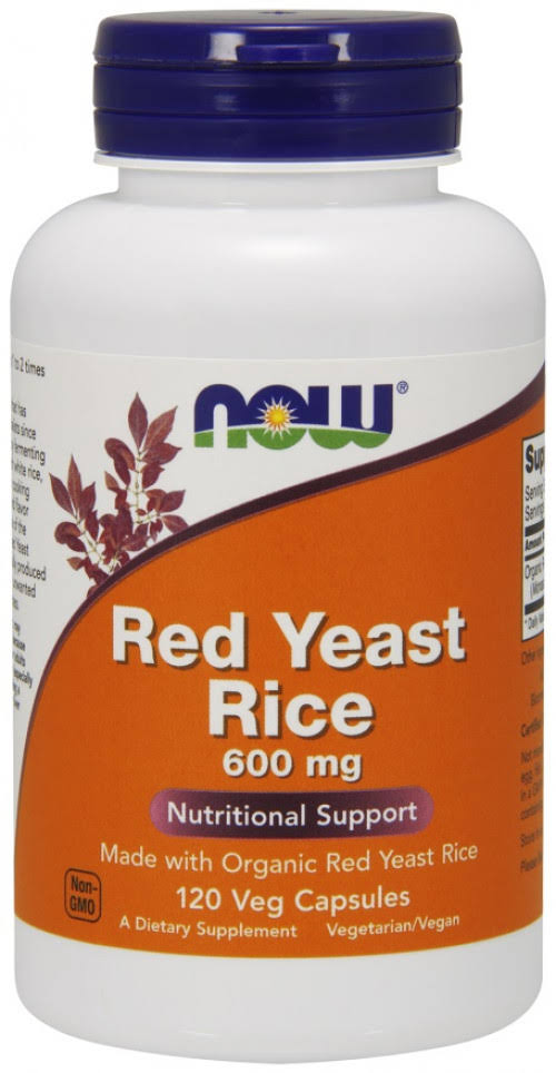 Now Foods Red Yeast Rice Extract Supplement - 120 Vcaps