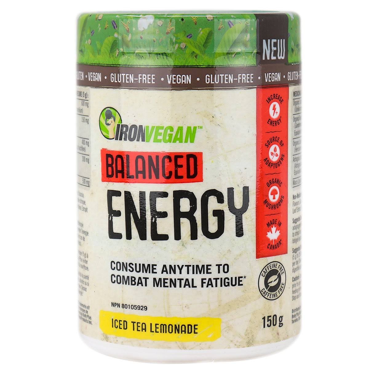 IRON VEGAN Balanced Energy (Iced Tea Lemonade - 150 gr)