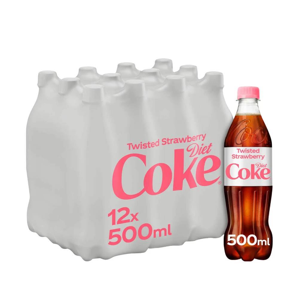 Diet Coke Strawberry 500ml x 12 PMP