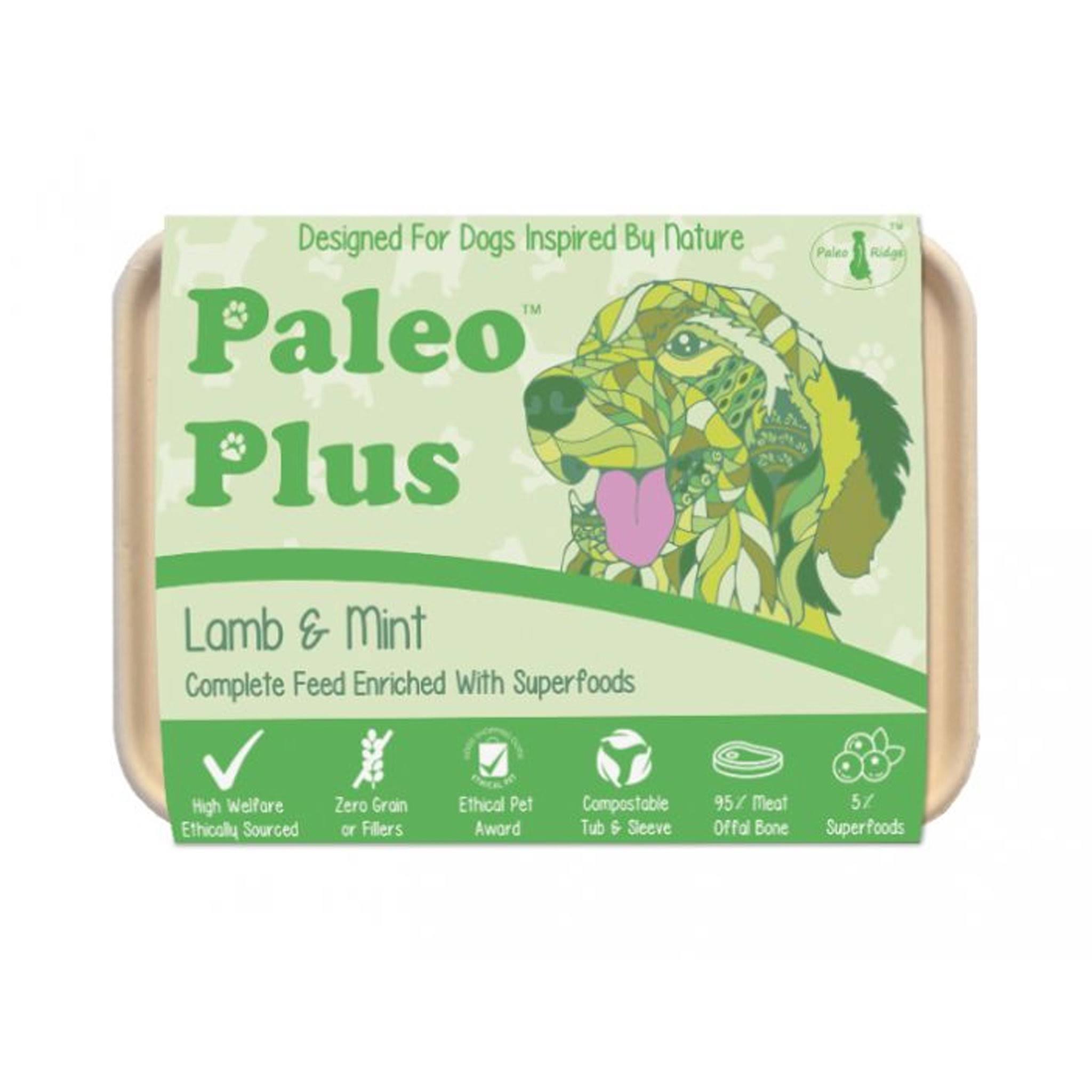 Paleo Plus Raw Dog Food - Lamb and Mint - 500g