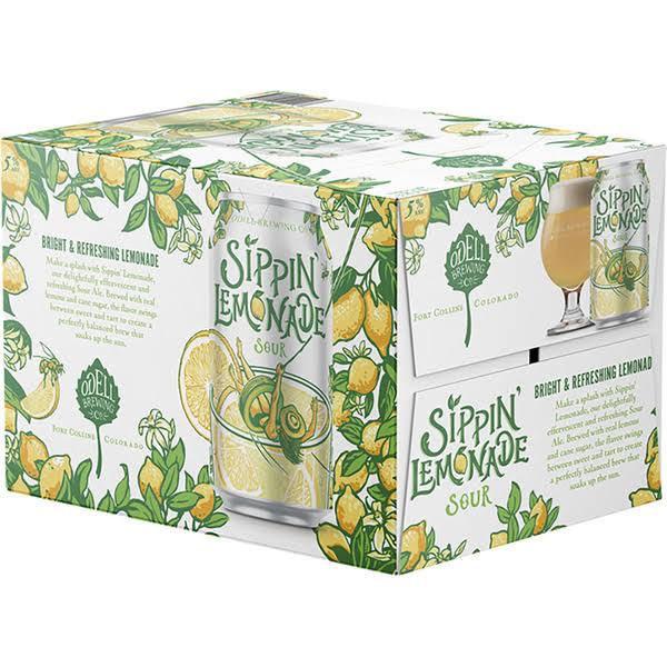 Odell Brewing Sippin' Lemonade Sour - 6 Pack 12 fl oz. Cans, Size: 12 oz