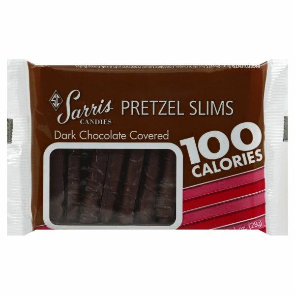 Sarris Candies Dark Chocolate Covered Pretzel Slims - 1 oz