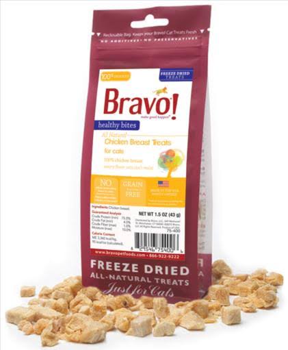 Bravo! Healthy Bites Treats for Cats - 1.5oz, Chicken Breast