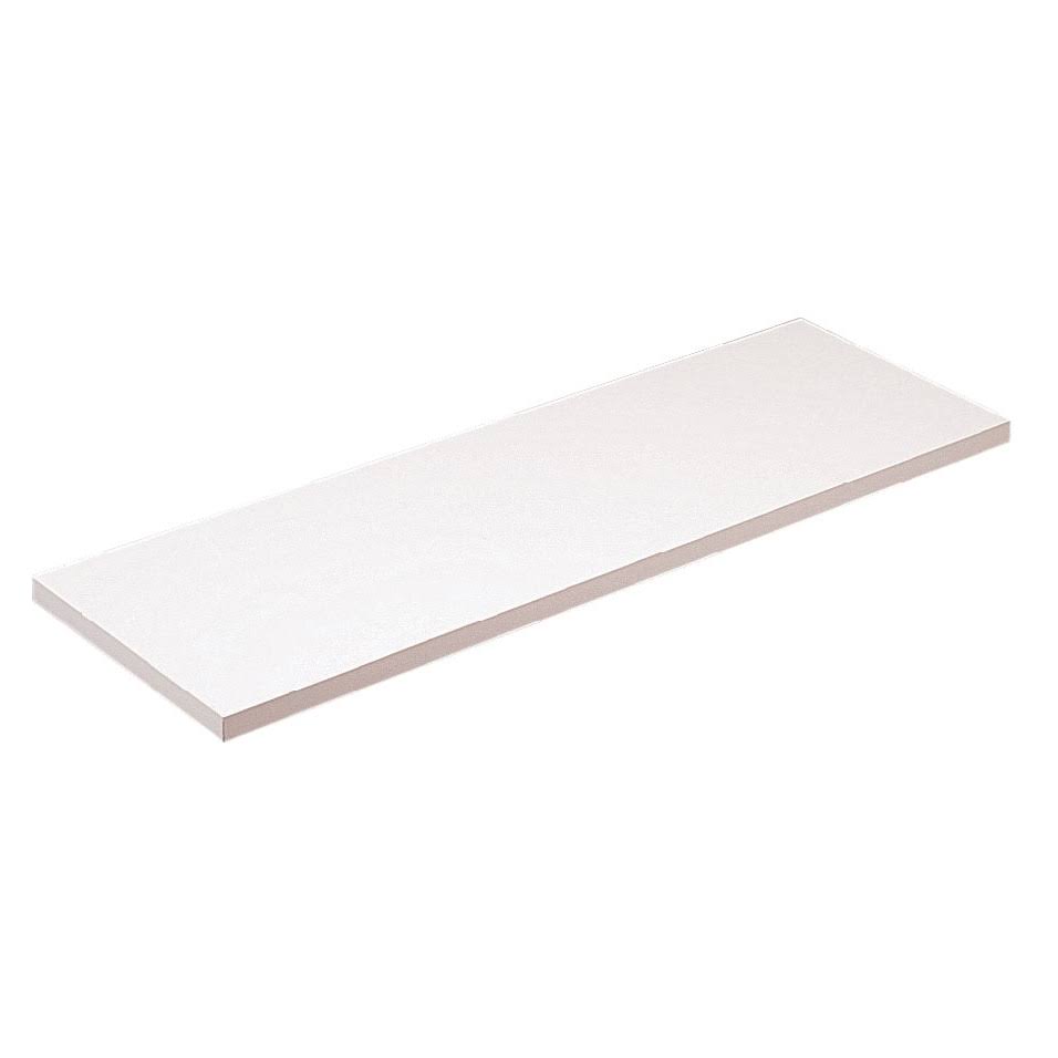 K-V Shelf Board - White, 12x36 in