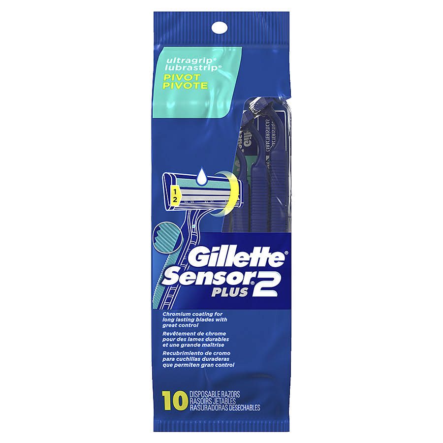 Gillette Custom Plus Disposable Razors Pivot - 10pk