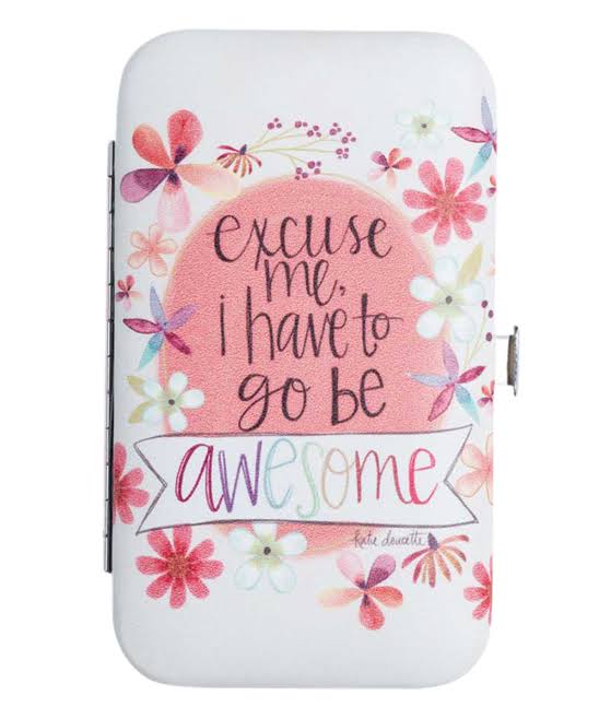 Brownlow White 'I Have To Go Be Awesome' Floral Manicure Set One-Size