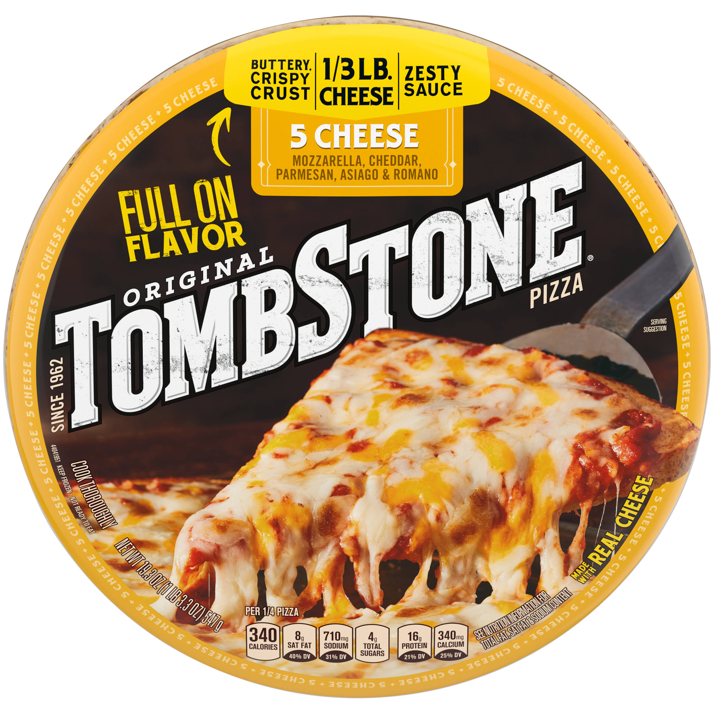Tombstone Pizza, Original, 5 Cheese - 19.3 oz