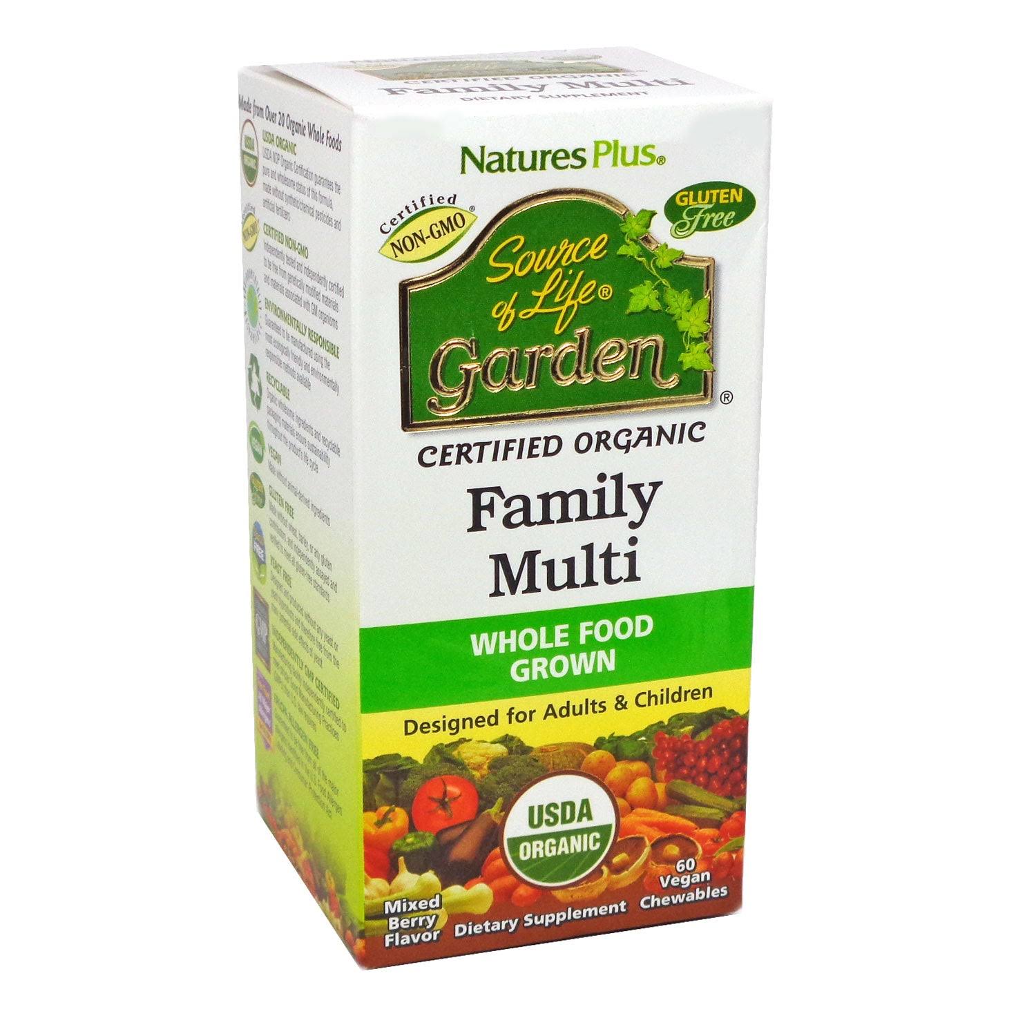 Nature's Plus Source of Life Garden Family Multi 60 Chewables