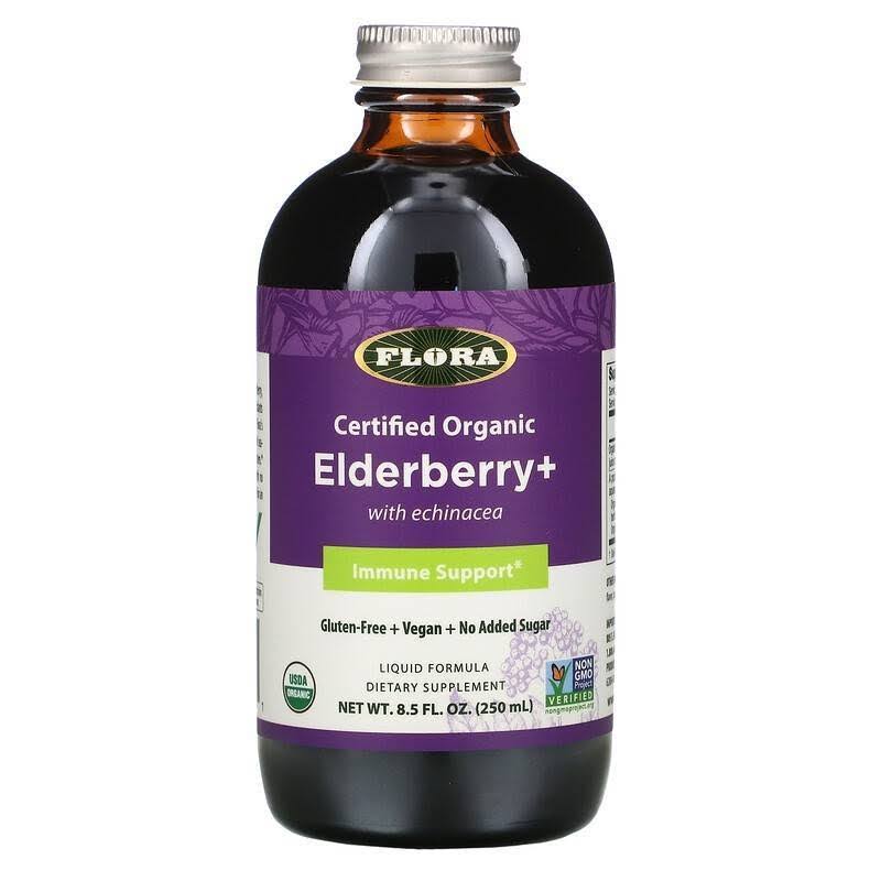 Flora Elderberry+ Liquid Formula with Echinacea - 8.5 fl. oz (250 ml)