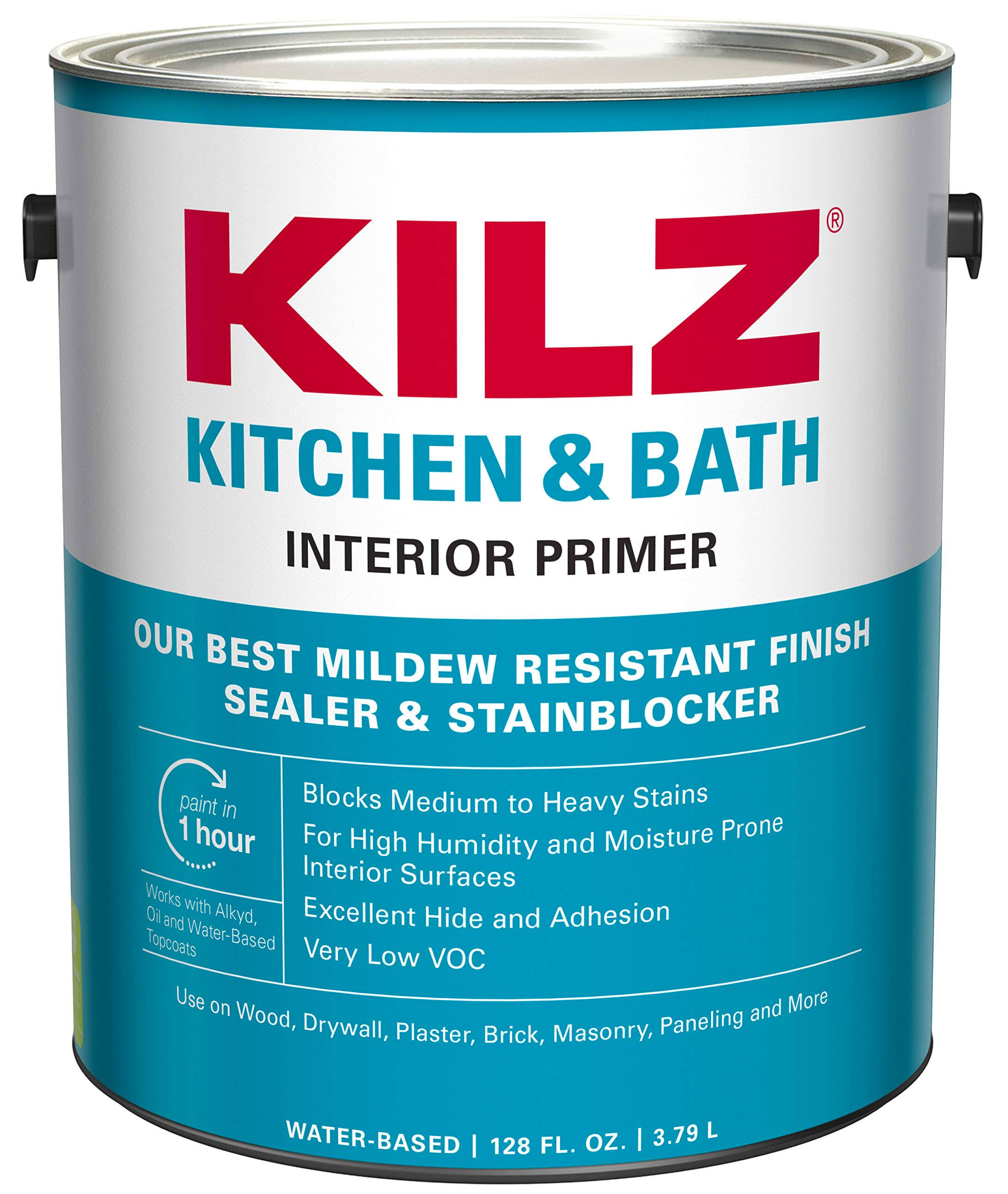 Kilz Kitchen and Bath Interior Latex Primer - 1gal