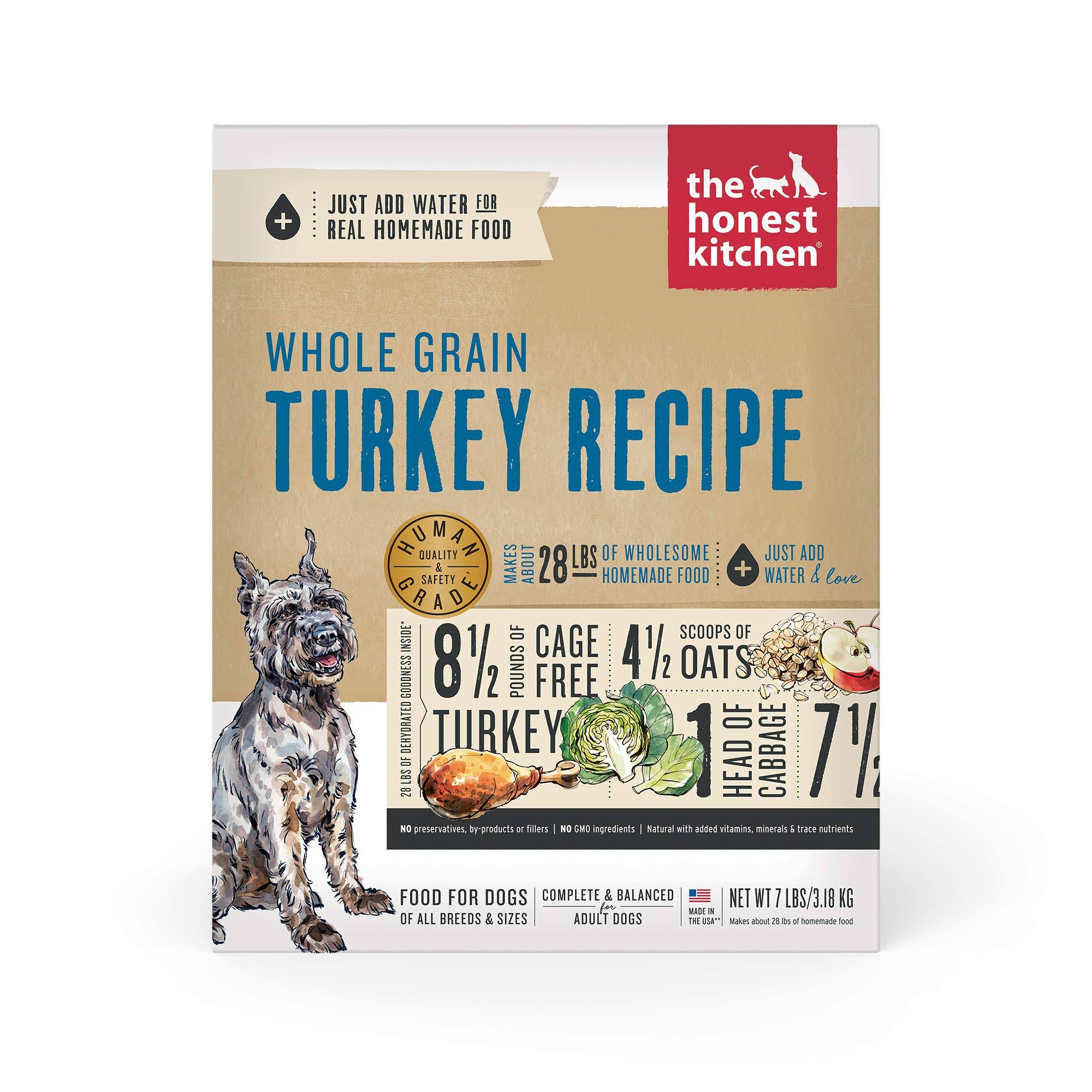 The Honest Kitchen Dog Food | 7lb Whole Grain Turkey Dehydrated