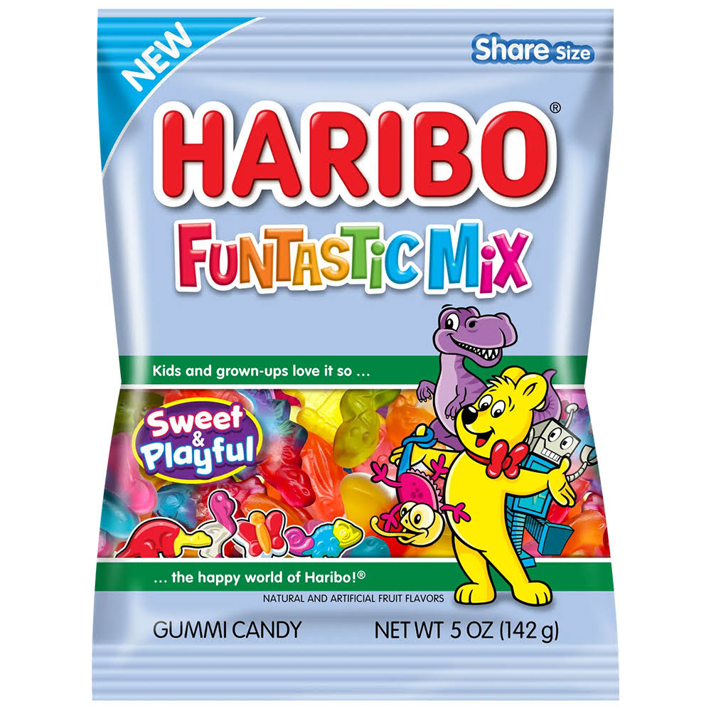 Haribo Gummi Candy, Funtastic Mix, Share Size - 5 oz