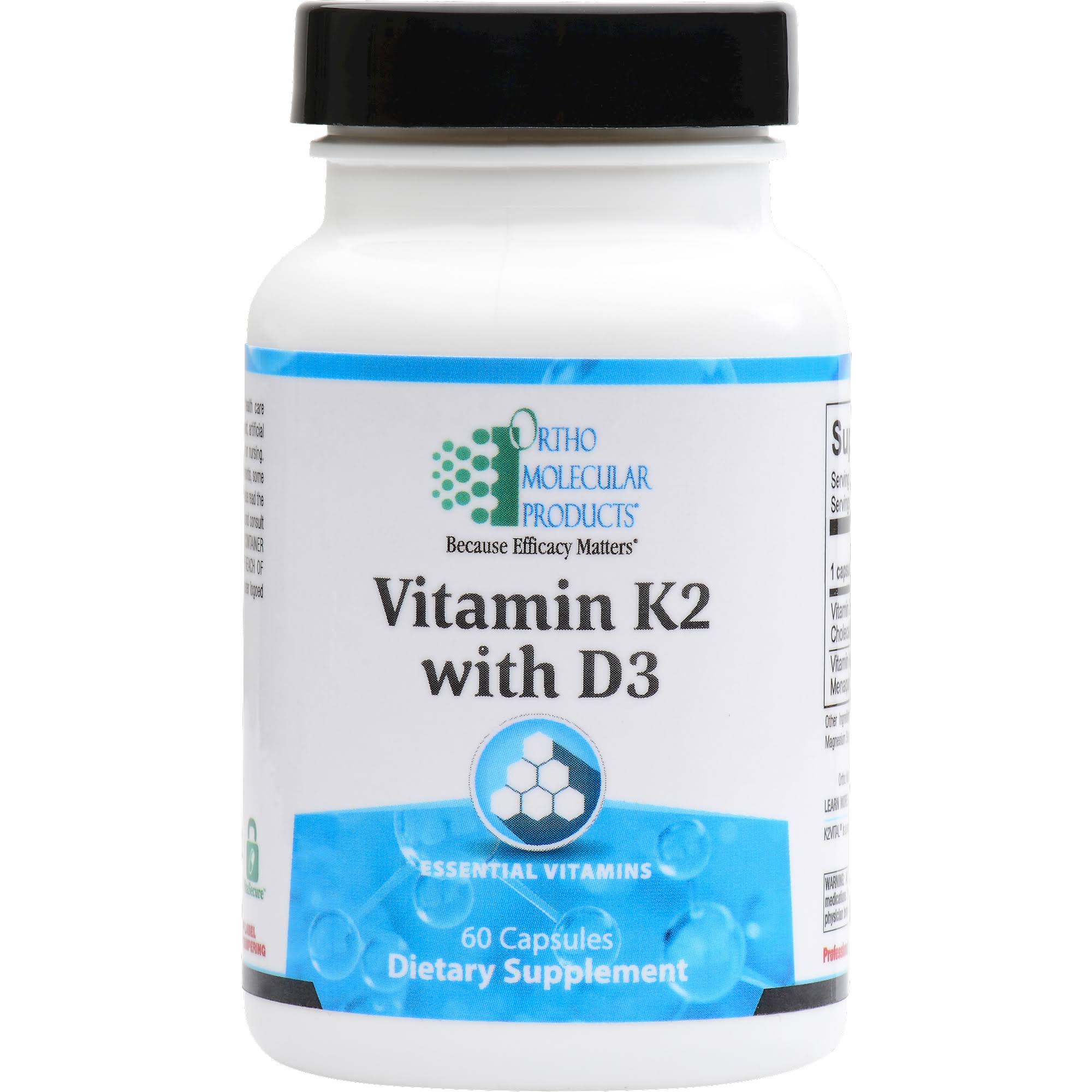 Ortho Molecular - Vitamin K2 with D3 - 30 Capsules