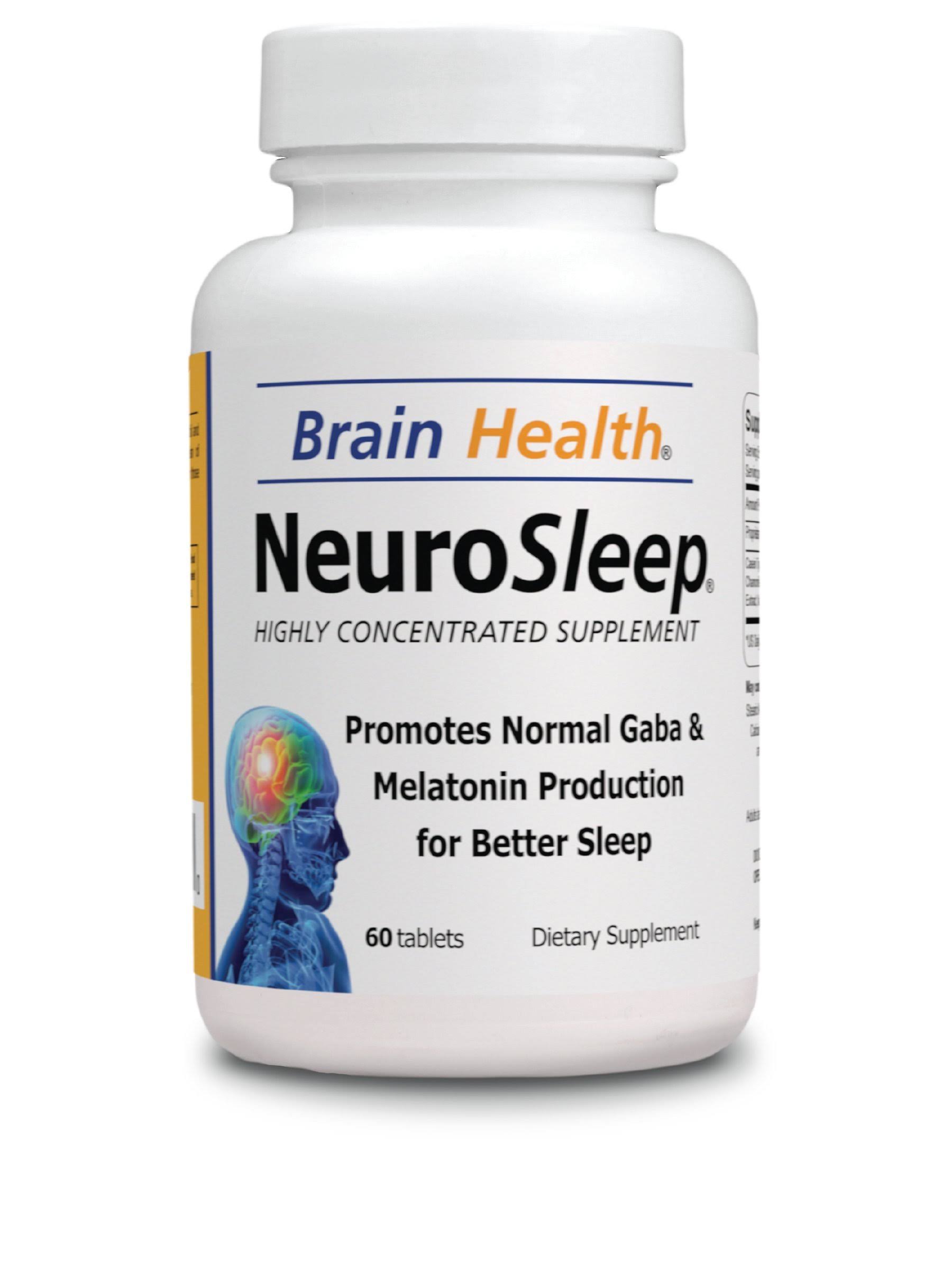 Neuro Sleep - Brain Health - 60 Capsules- 100% Natural Supplements - Dietary Supplements