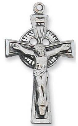 McVan L9029 1.14 x 0.64 x 0.14 in. Sterling Silver Crucifix Pendant