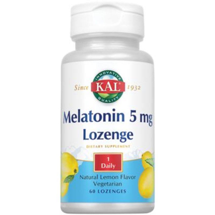 Kal Melatonin Lozenge - Lemon, 60 Lozenges