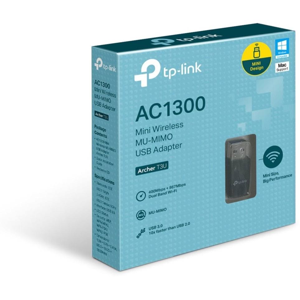 TP-Link Archer T3U Dual-Band Network Adapter - USB 3.0, 802.11ac