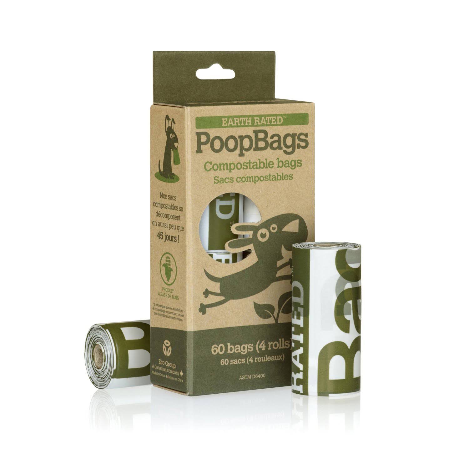 Earth Rated - Replacement Compostable Bags 4 Rolls
