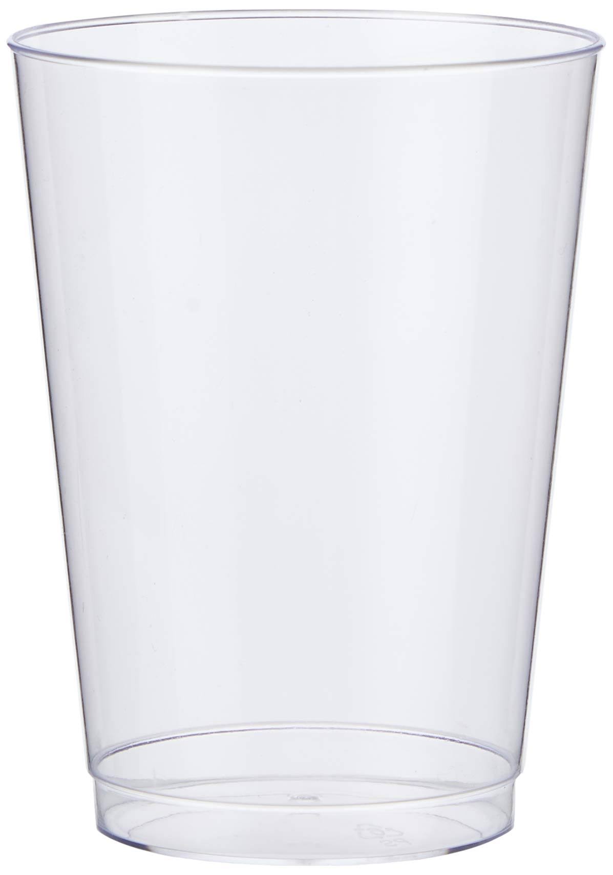 Kingfisher Plastic Spirit Glasses - Clear, 8pk