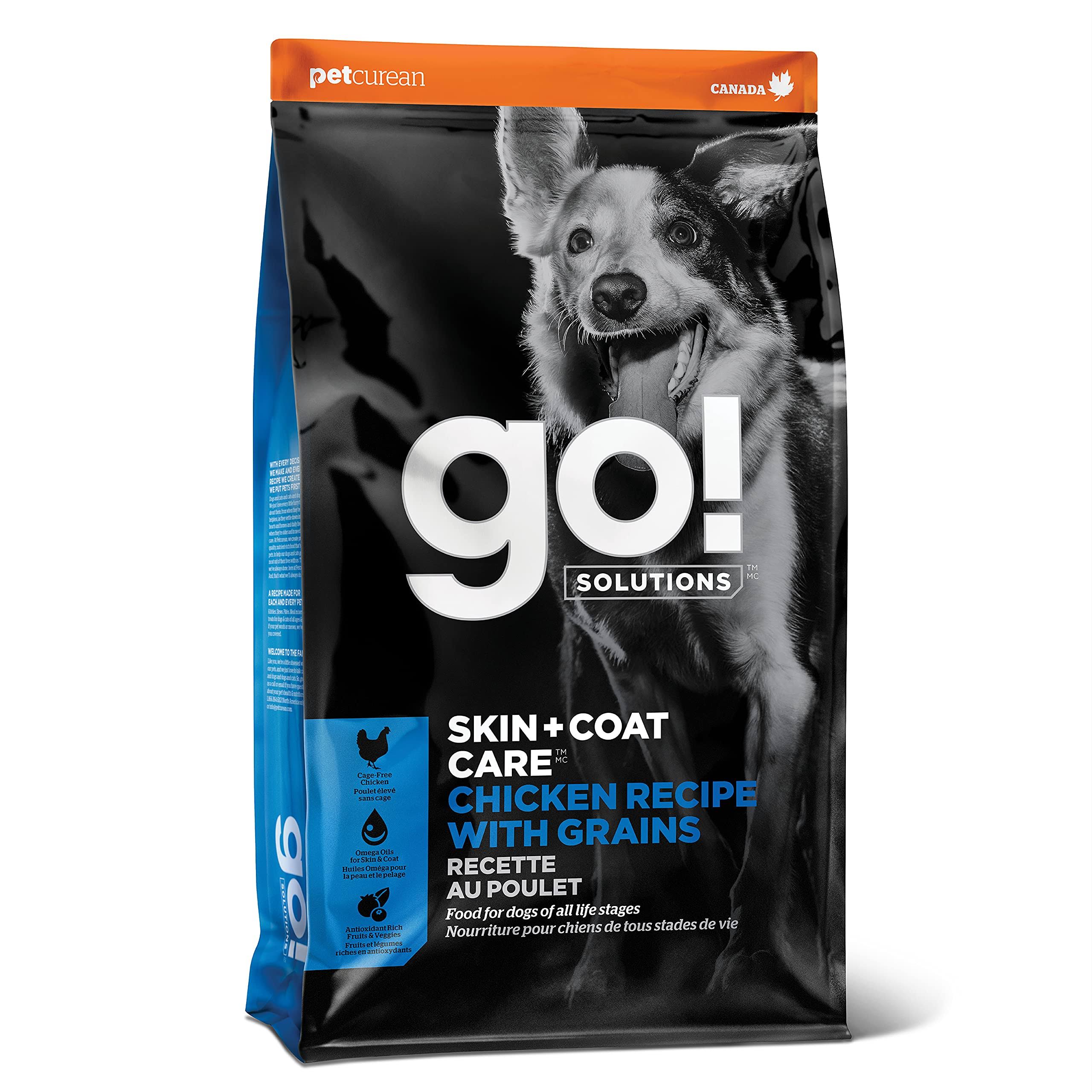 Go! Solutions Skin + Coat Care Chicken Recipe Dry Dog Food, 12 Pounds