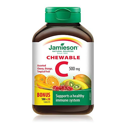 Jamieson Vitamin C Mixed Fruit Chewable Formula - 120ct